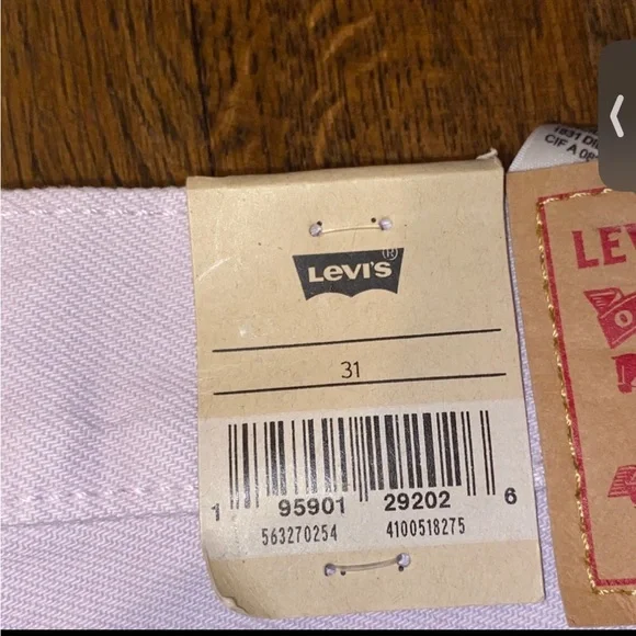 501 Levi's Lilac Purple Jean shorts - Picture 2 of 4